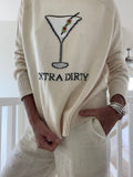 Extra Dirty Martini Cotton Sweater Ivory: M