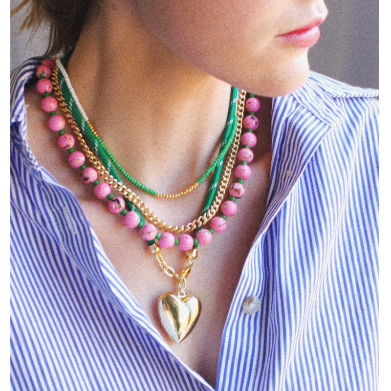 Desert Bloom Lilac Necklace: 18 inch