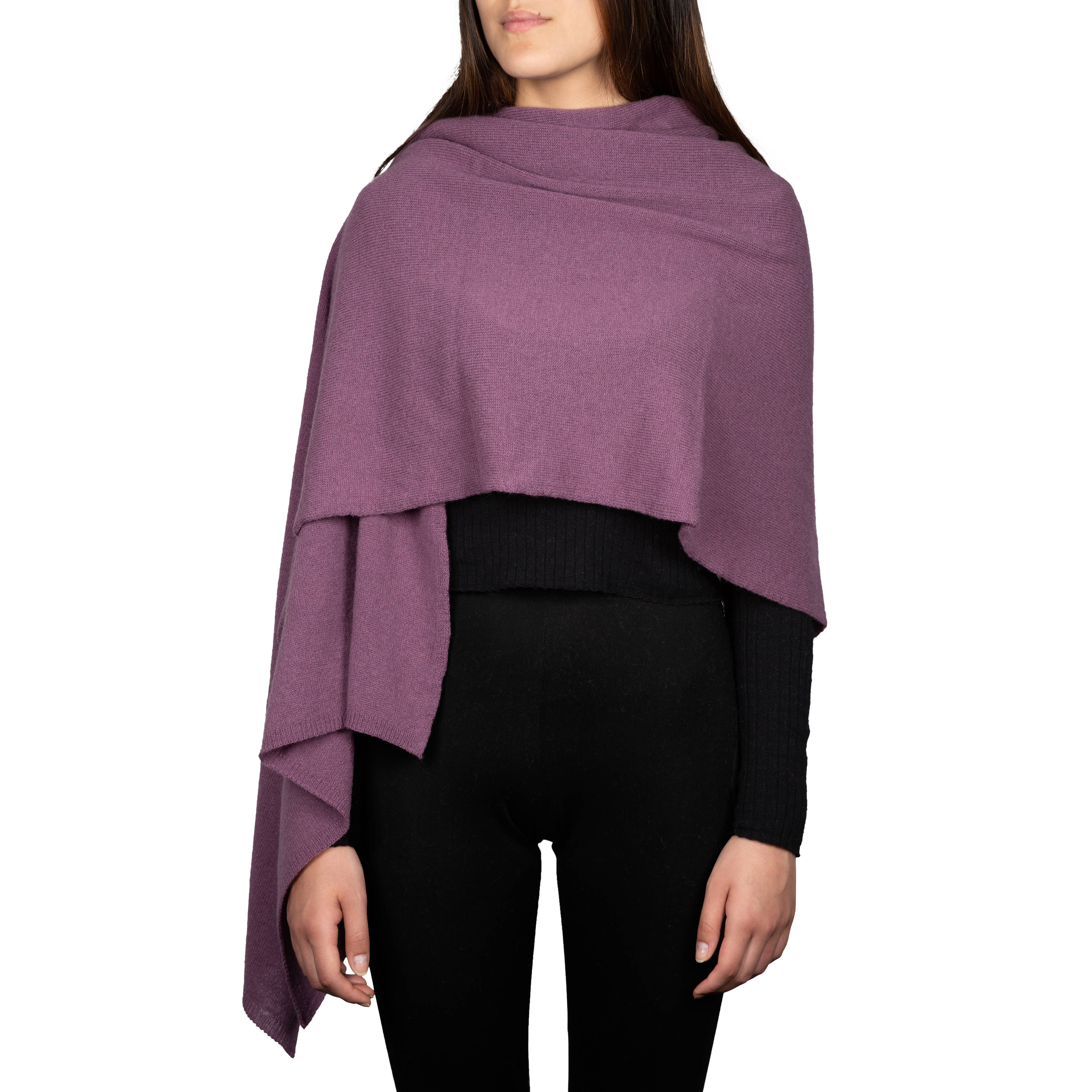 Benny Top - Classic pure cashmere wrap: Baby pink