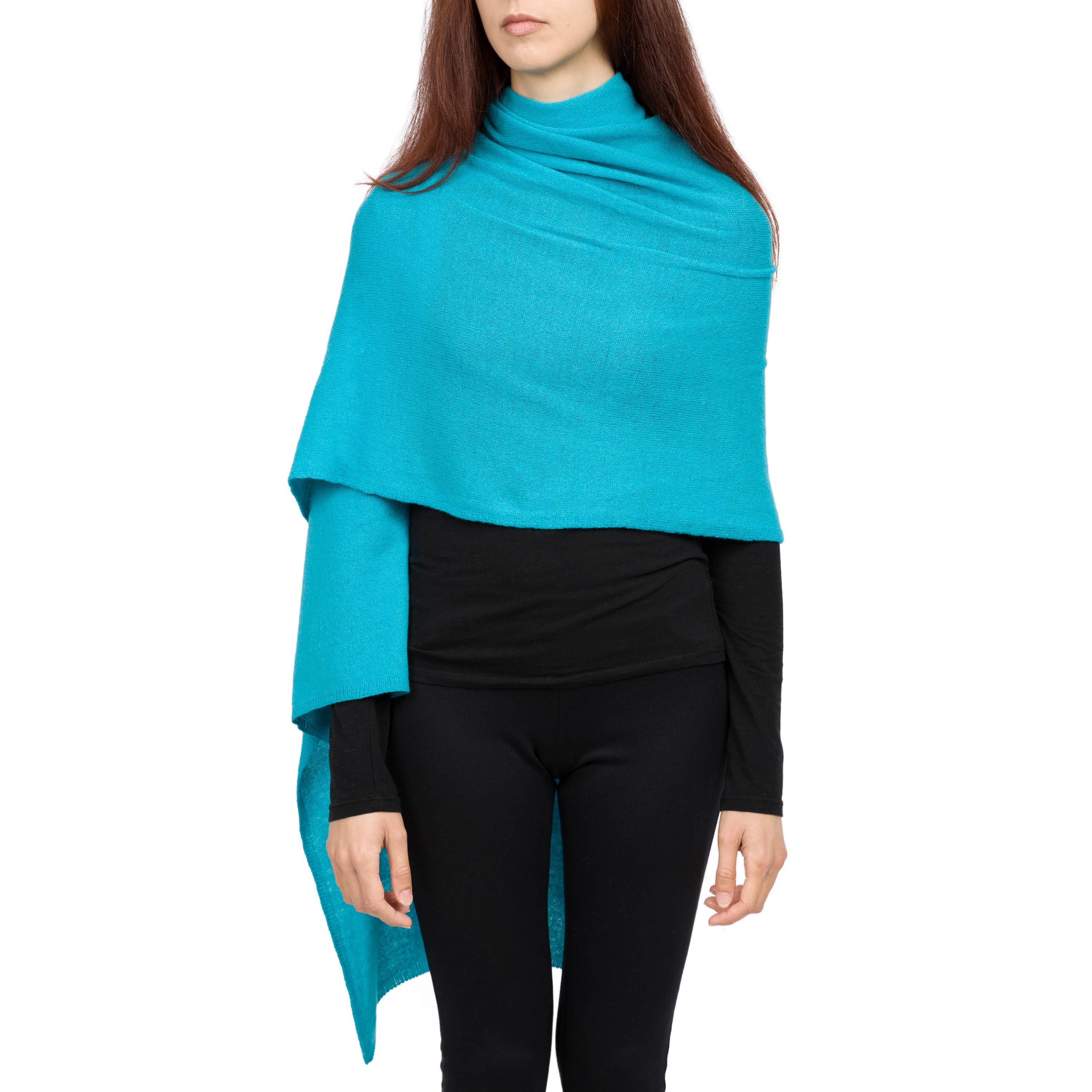 Benny Top - Classic pure cashmere wrap: Baby pink