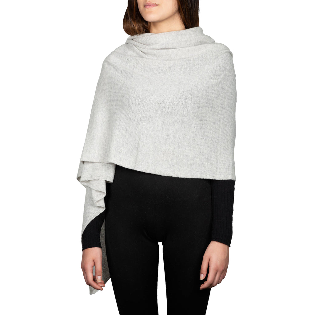 Benny Top - Classic pure cashmere wrap: Baby pink