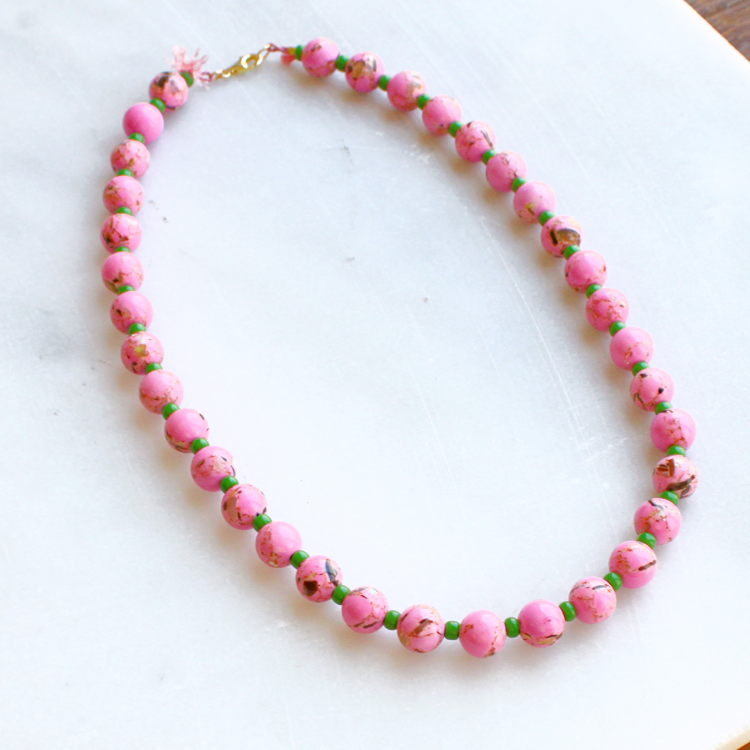 Desert Bloom Lilac Necklace: 18 inch