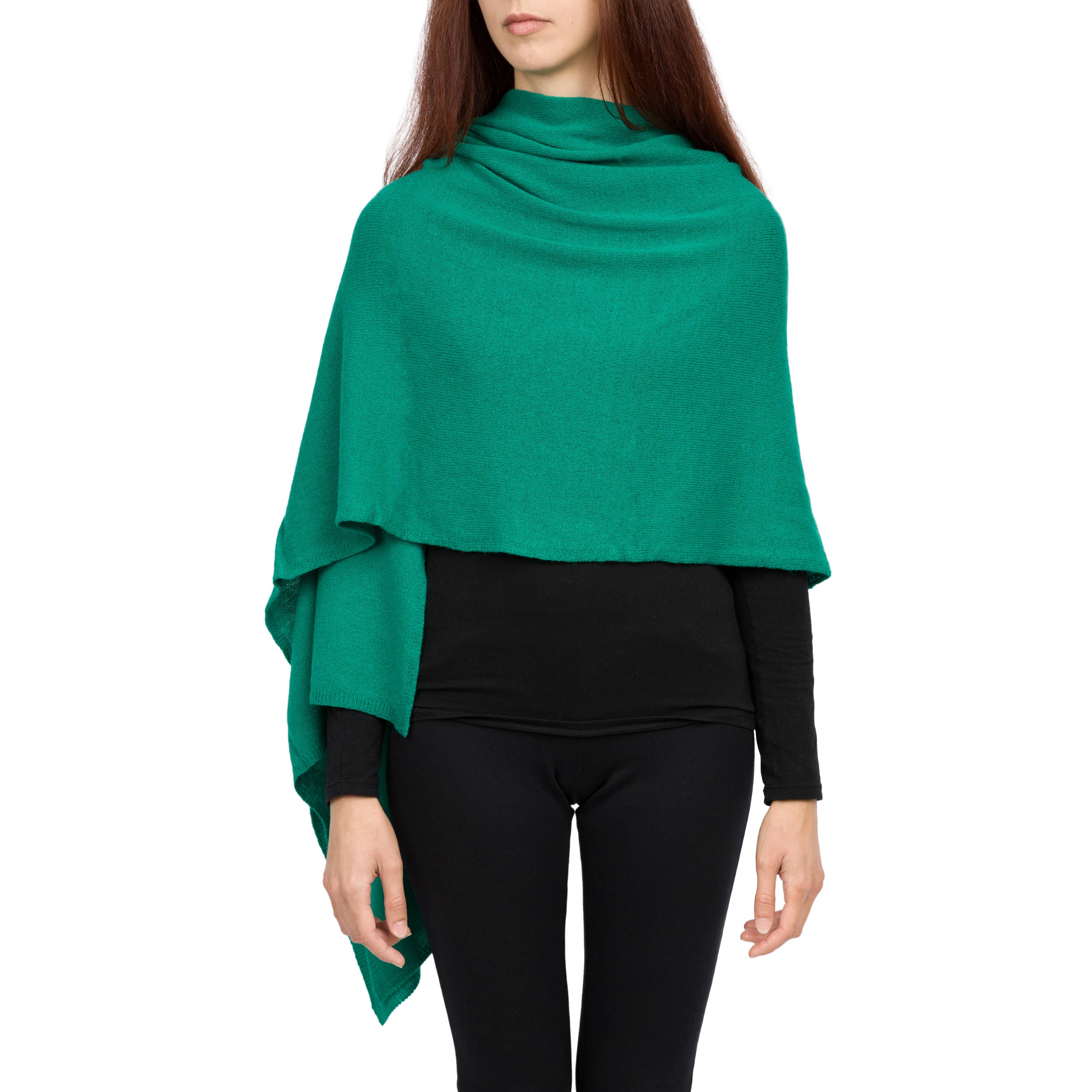 Benny Top - Classic pure cashmere wrap: Baby pink
