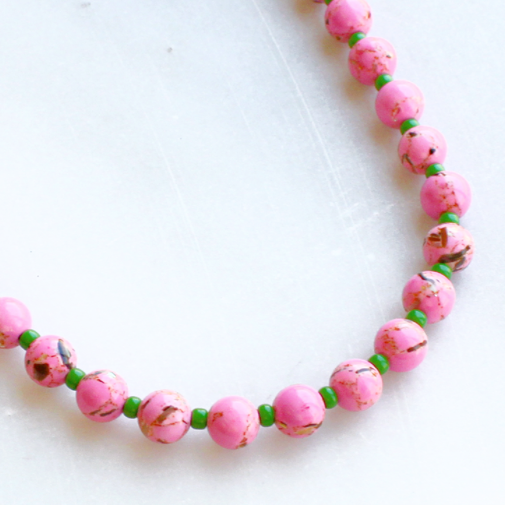 Desert Bloom Lilac Necklace: 18 inch