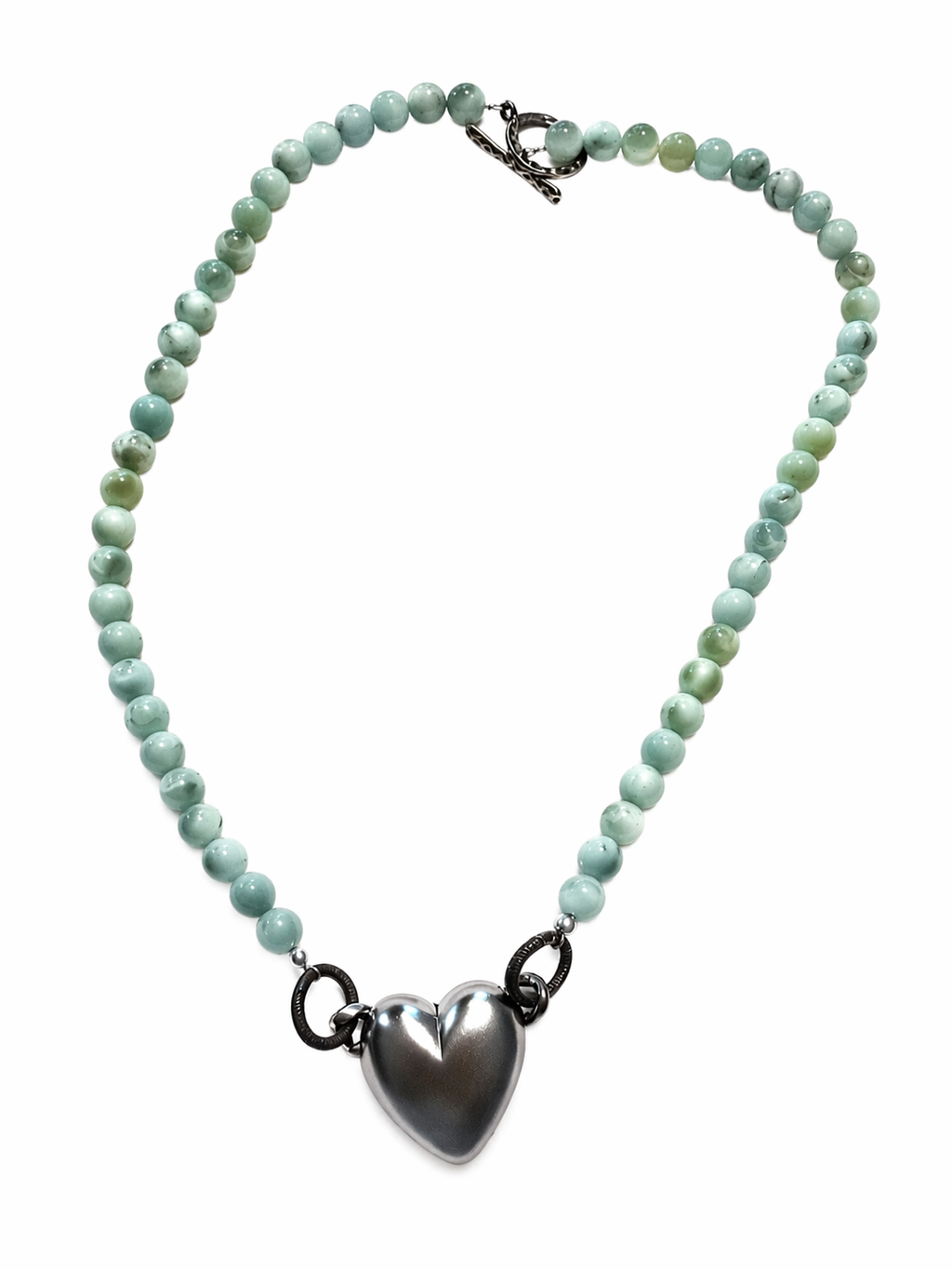 The Montana Chrome Plated Heart