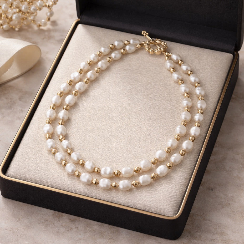 The Classics Double Strand Cultured Pearl Necklace