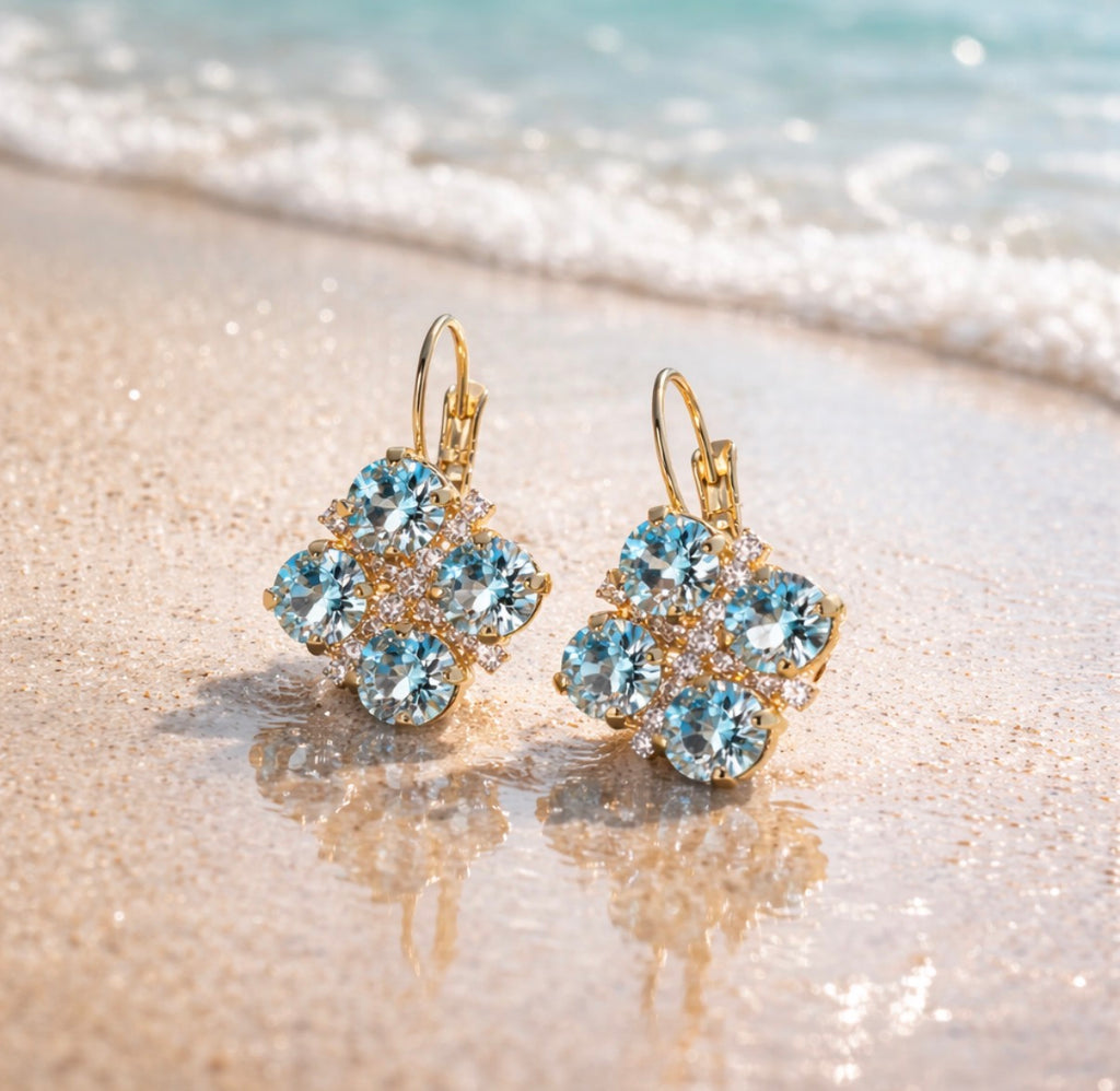The Palm Beach Ocean Earrings